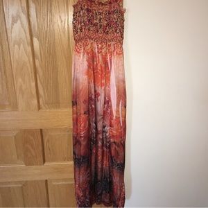 Lapis Hawaïenne Motif Dress purchased in Hawaii junior girl OS empire waist